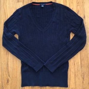 Tommy Hilfiger -Essential V Neck V Cable Sweater